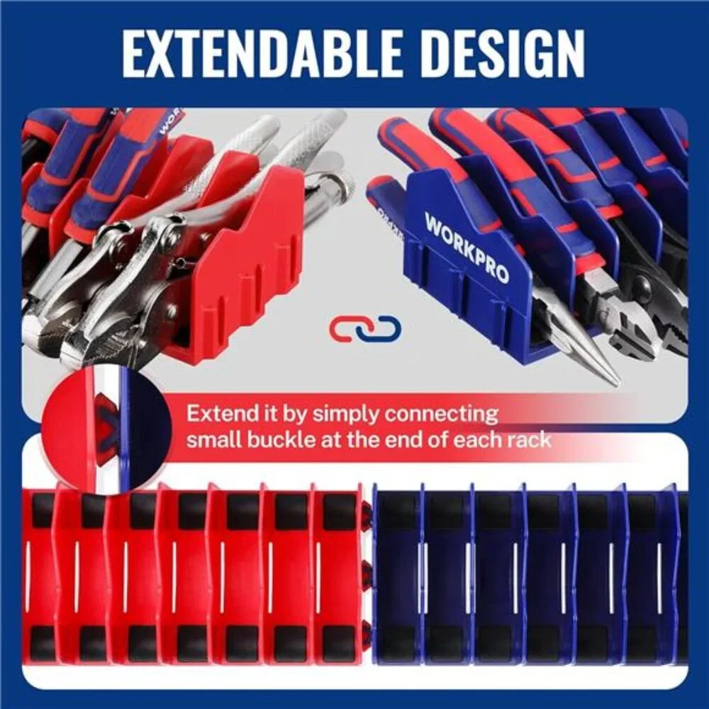 Pliers Organizer Rack Tool Drawer Holder 20 Slot Non Slip Tool Storage Rack